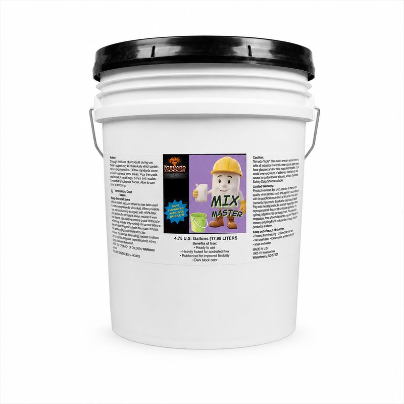 Mix Master concrete repair mortar bucket