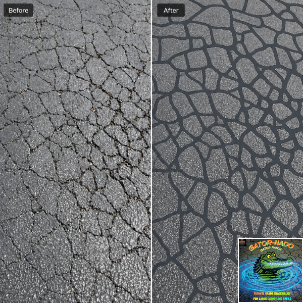 Gator-Nado Crackfiller – Professional Pavement Crack Sealant (4.75 Gallon Bucket)