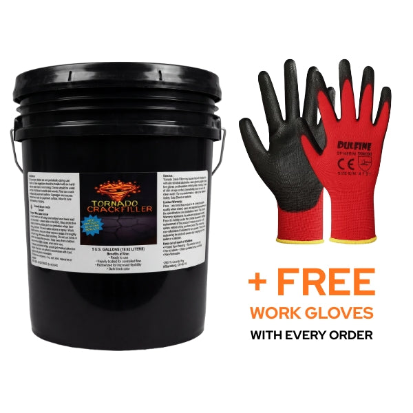 Tornado Crackfiller – Professional Pavement Crack Sealant (5 Gallon Bucket)