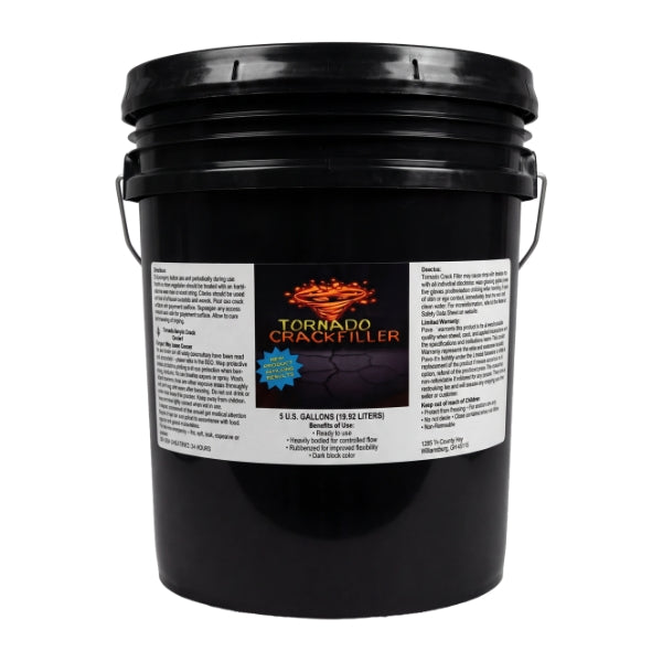 Tornado Crackfiller – Professional Pavement Crack Sealant (5 Gallon Bucket)
