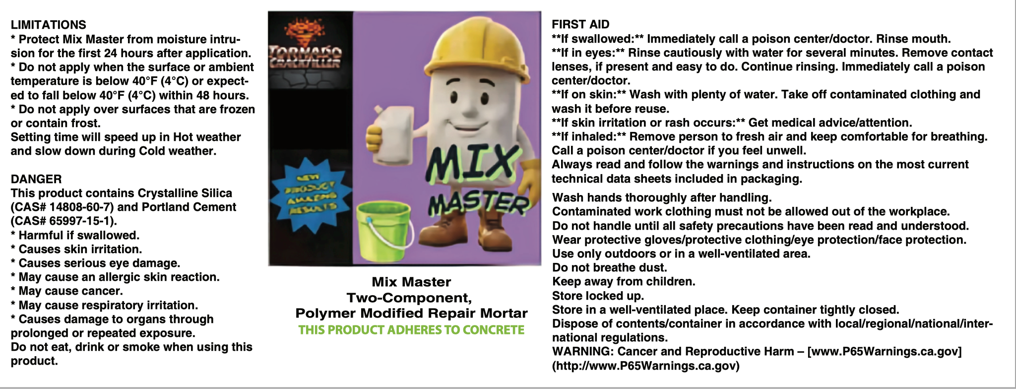 Mix Master - Concrete Repair Mortar